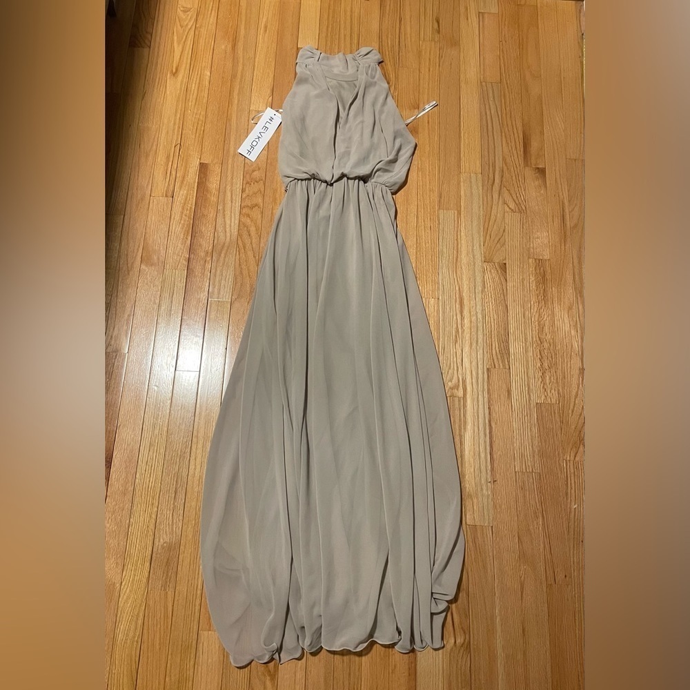 NWT Levkoff Grey Sleeveless Dress Size 6